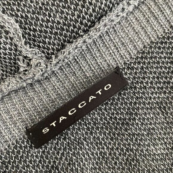 Staccato Free Flow Geometric Pattern Cardigan | Gray | Size Small - Picture 3 of 7